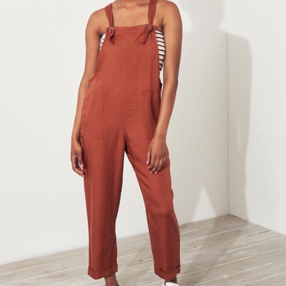 Hollister Pants - Hollister Fall Rust Colored Overallls